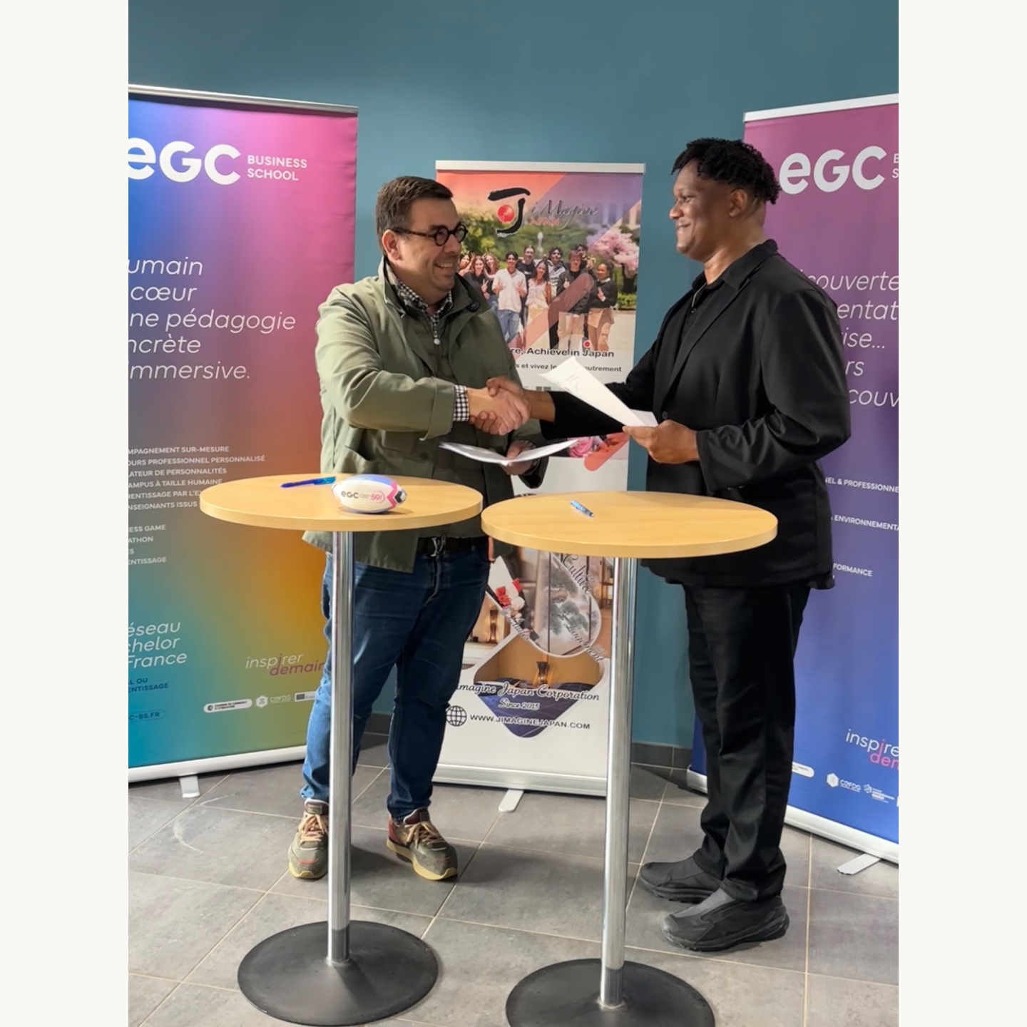 la signature d’une convention de partenariat avec le réseau EGC !