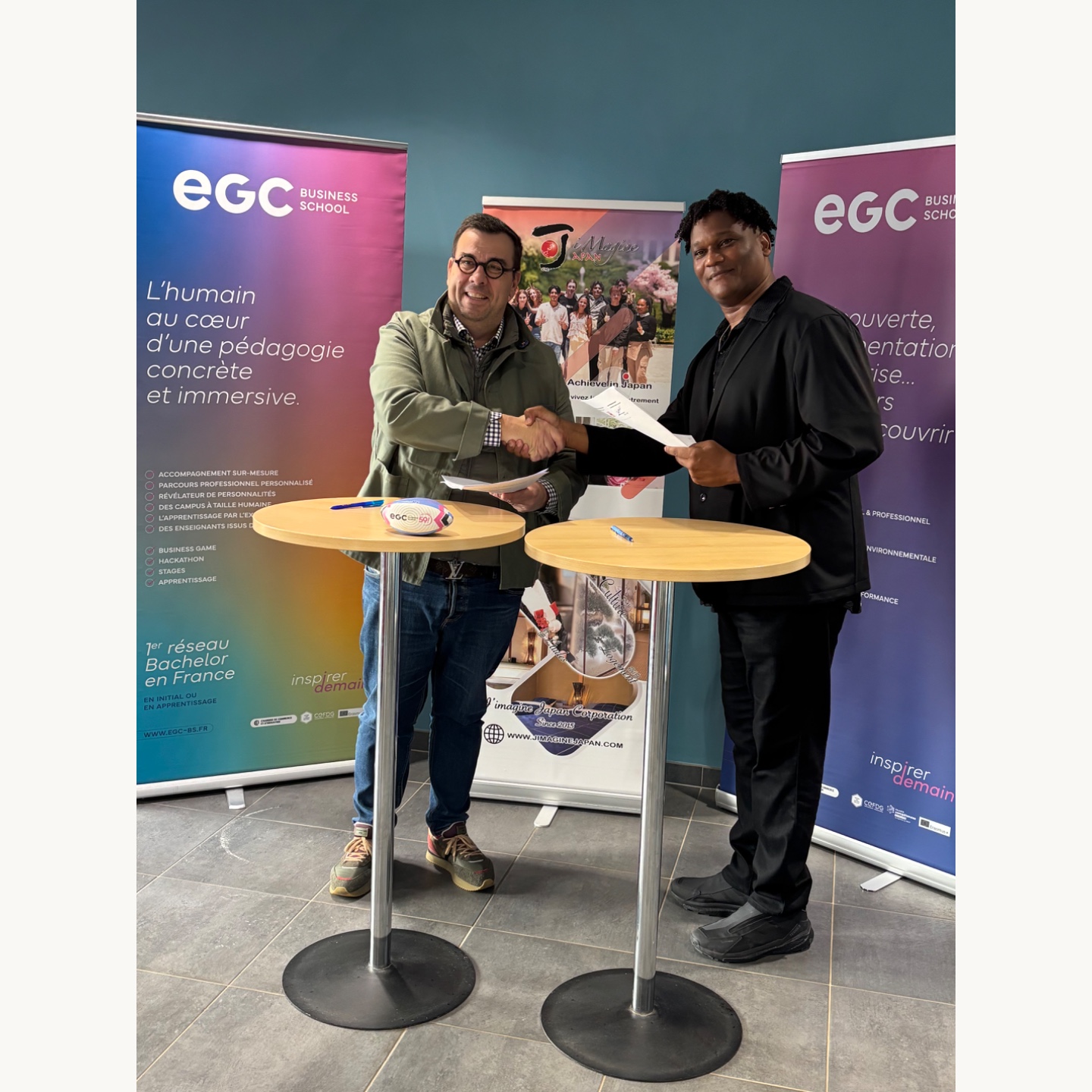 la signature d’une convention de partenariat avec le réseau EGC !